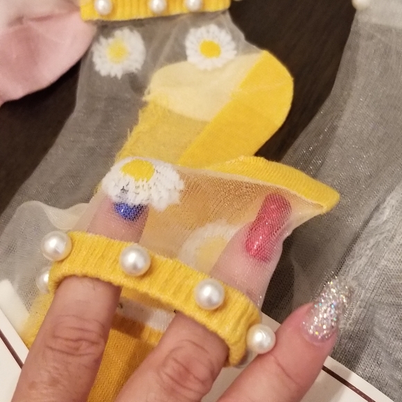 3/$25♥️ Fashion Women Transparent Elastic Ankle socks Mesh Sheer Summer Hossiery - Picture 4 of 10